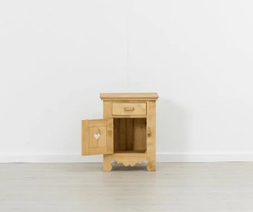 Set mobila dormitor Rustic Flame, 3 piese lemn masiv rustic - Img 7