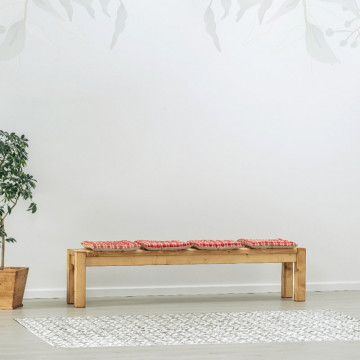 Bancuta Ecuador, Lemn masiv rustic, 160 x 35 x 45 cm - Img 3