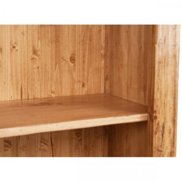 Biblioteca Dolce Toscana cu 4 etajere lemn masiv tei, natur antik, 79 x 38 x 211 cm - Img 3