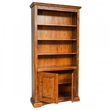 Biblioteca Dolce Toscana lemn masiv de tei nuc antik, 108 x 38 x 211 cm - Img 4