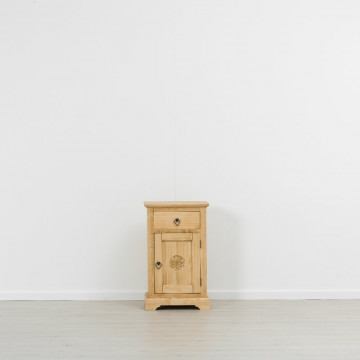 Comoda 1 usa si 1 sertar Rustic Chalet, Lemn masiv rustic, 52 x 38 x 85 cm - Img 4