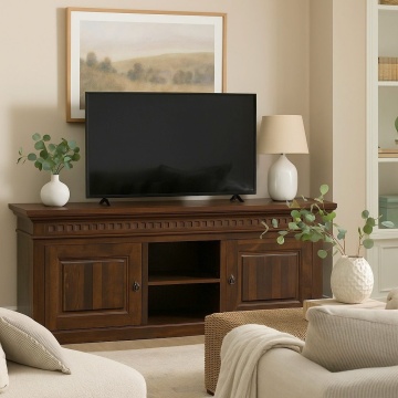 Comoda TV Colonial lemn masiv tei, 150 x 50 x 66 cm