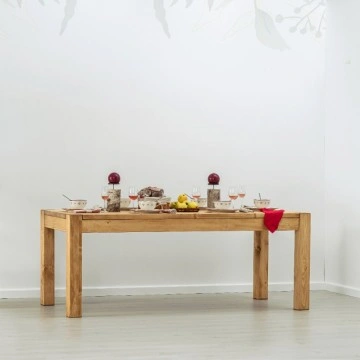 Masa lemn masiv Ecuador, Lemn masiv rustic, 200 x 90 x 78 cm