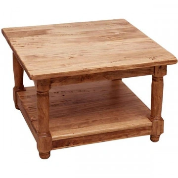 Masuta de cafea Dolce Toscana natur antik lemn de tei, 70 x 70 x 45 cm