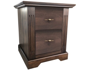 Noptiera cu 2 sertare dormitor Colonial lemn masiv, 2 sertare, 50 x 39 x 51.5 cm - Img 2