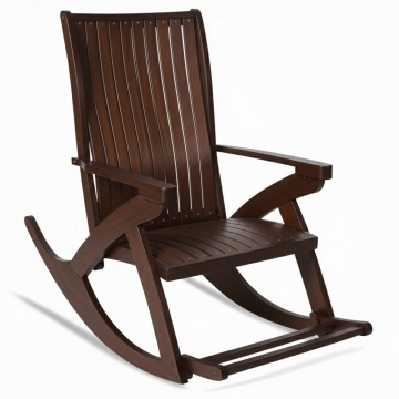 Scaun Balansoar Lemn Masiv Tania Finisaj Nuc 132 x 72 x 120 cm - Img 3