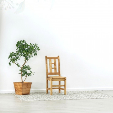 Scaun Ecuador Lemn masiv rustic, 42 x 43 x 101 cm - Img 4