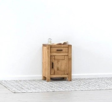 Set mobila dormitor rustic Ecuador, dulap usi culisante, 3 piese lemn masiv rustic - Img 5