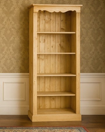 Biblioteca Apuseni cu 4 polite din lemn masiv 80 x 38 x 185 cm