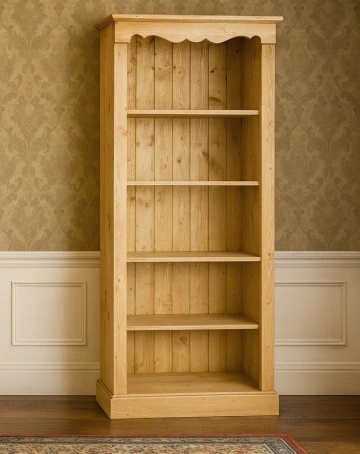 Biblioteca Apuseni cu 4 polite din lemn masiv 80 x 38 x 185 cm