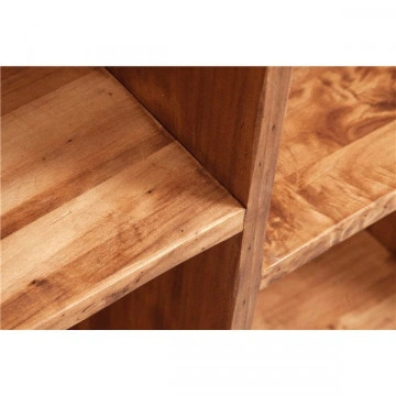 Biblioteca / Etajera Cubic Dolce Toscana lemn masiv de tei natur antik, 82 x 36 x 201 cm - Img 3