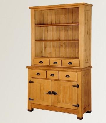 Bufet bucatarie Montana lemn masiv, 116 x 48/38 x 200 cm - Img 2