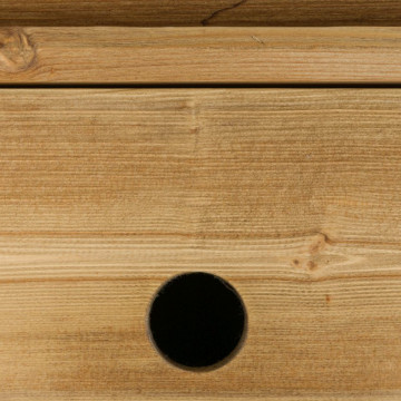 Bufet cu 3 usi si 3 sertare Sahara, Lemn masiv rustic, 133 x 45 x 85 cm - Img 7