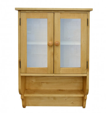 Corp de vitrina suspendabil lemn masiv Apuseni, 62 x 24 x 100 cm - Img 2