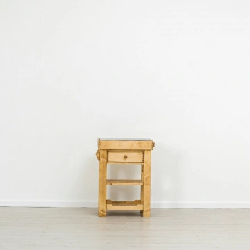 Corp etajera de bucatarie Cabana, 1 sertar, lemn masiv rustic, 62 x 50 x 85 cm - Img 4