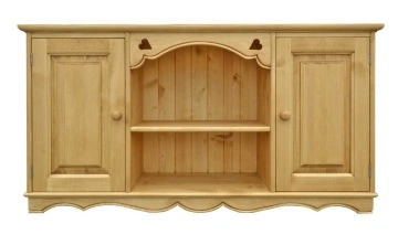 Corp rustic de bucatarie Cabana cu 2 usi, suspendat, lemn masiv
