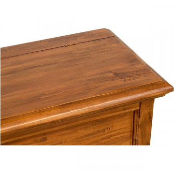 Cufar Dolce Toscana nuc antik lemn masiv de tei, 100 x 38 x 48 cm - Img 3