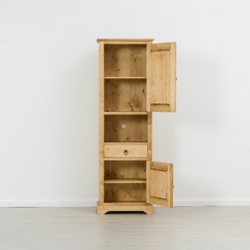Dulap 2 usi si 1 sertar Ursul Carpatin, Lemn masiv rustic, 65 x 46 x 200 cm - Img 2