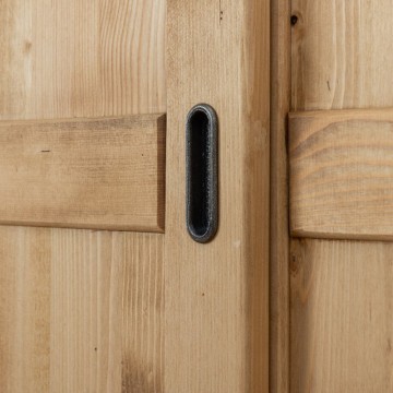Dulap 3 usi culisante si 3 sertare Ecuador, Lemn masiv rustic, 175 x 55 x 200 cmv - Img 6