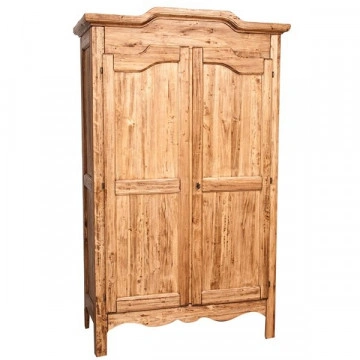 Dulap Artizan Dolce Toscana, lemn masiv de tei, natur antik, 127 x 59 x 204 cm - Img 3