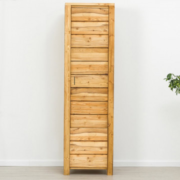 Dulap cu 1 usa Colibri, Lemn masiv rustic, 64 x 60 x 200 cm - Img 2