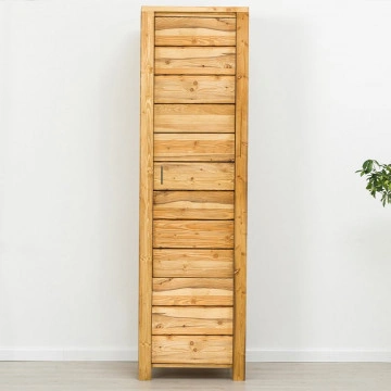Dulap cu 1 usa Colibri, Lemn masiv rustic, 64 x 60 x 200 cm - Img 2