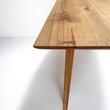 Masa dining Ayana lemn masiv cires, 140 x 80 cm, alege esenta si dimensiunea - Img 6