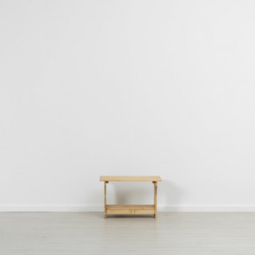 Masuta de cafea Cabana Lemn masiv rustic, 70 x 45 x 45 cm - Img 4