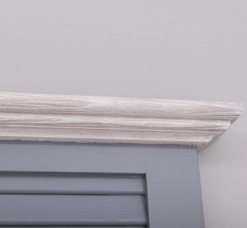 Set mobilier de baie Azore lemn masiv, masca de baie + oglinda, 120 x 51 x 175 cm - Img 7