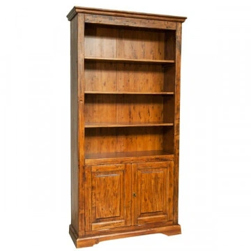 Biblioteca Dolce Toscana lemn masiv de tei nuc antik, 108 x 38 x 211 cm - Img 6
