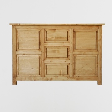 Bufet de bar Rustic Cabana cu suport pentru sticle de vin 160 x 50 x 110 - Img 3