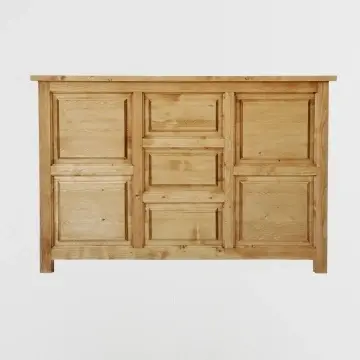 Bufet de bar Rustic Cabana cu suport pentru sticle de vin 160 x 50 x 110 - Img 3
