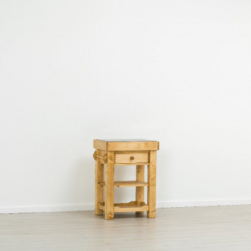 Corp etajera de bucatarie Cabana, 1 sertar, lemn masiv rustic, 62 x 50 x 85 cm - Img 5