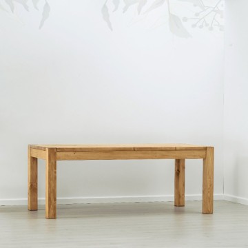 Masa cu bancuta lemn masiv Ecuador, Lemn masiv rustic, 200 x 90 x 78 cm - Img 4