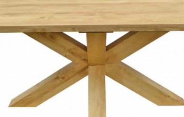 Masa dining din lemn masiv Gloria, model D004, 200 x 100 x 76 cm - Img 3