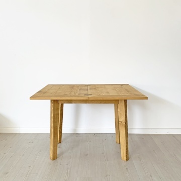 Masa extensibila Mara, platou culisant lemn masiv, 90/110 x 55 cm - Img 5
