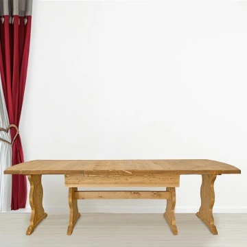 Masa rustica Manole Lemn Masiv, de 4 x extensibila 180/360 x 90 cm - Img 4