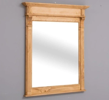 Oglinda Cavaler margini ornamentate lemn masiv, 93 x 10 x 111 cm - Img 2