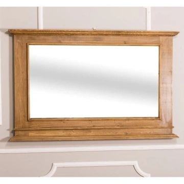 Oglinda cu rama din lemn masiv, 151 x 8 x 95 cm - Img 2