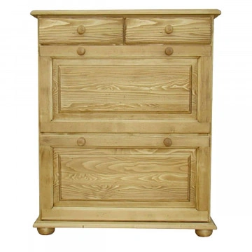 Pantofar / comoda pantofi Apuseni, 2 usi si 2 sertare, lemn masiv, 87 x 32 x 105 cm - Img 3