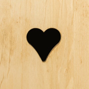 Pat simplu Rustic Love, Lemn masiv rustic, 90 x 200 cm - Img 4