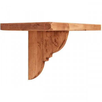 Polita / Raft de perete Dolce Toscana lemn masiv tei, natur antik, 60 x 22 x 22 cm - Img 2