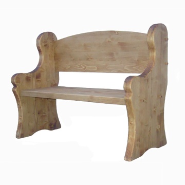 Bancuta Rustica Doina, lemn masiv, 100 x 45 x 100 cm - Img 2