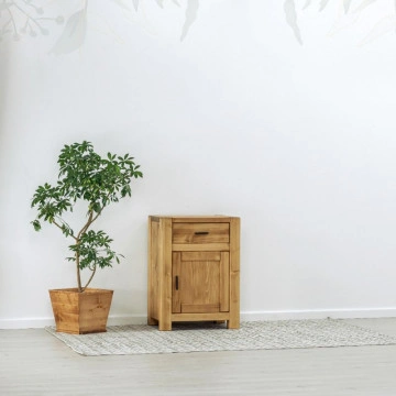 Comoda 1 usa si 1 sertar Ecuador, Lemn masiv rustic, 61 x 46 x 85 cm - Img 5