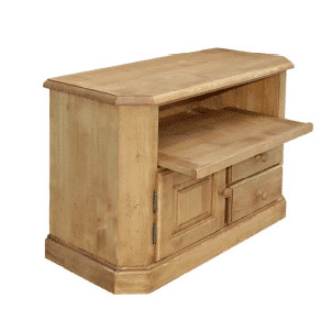 Comoda TV Apuseni cu 1 usa si 2 sertare lemn masiv, 100 x 45 x 70 cm - Img 3