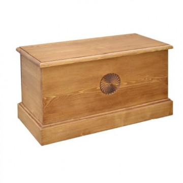 Cufar lemn masiv Inka Flaveur, 90 x 40 x 49 cm - Img 2