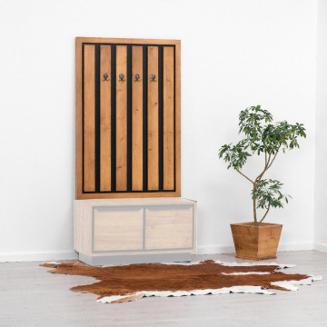 Cuier Lemn masiv Mexicana, 4 agatatori duble, 100 x 4 x 155 cm - Img 3