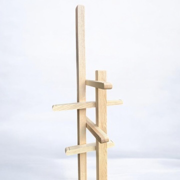 Cuier Shenzi lemn masiv Frasin, alege esenta lemnului, 50 × 40 × 180 cm - Img 4