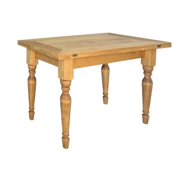 Masa extensibila Mara, cu platou culisant lemn masiv, 90/110 cm - Img 5