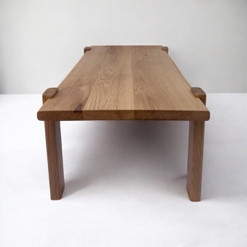 Masuta de living Mapigano lemn masiv stejar, 110 × 54 × 40 cm, alege esenta - Img 4
